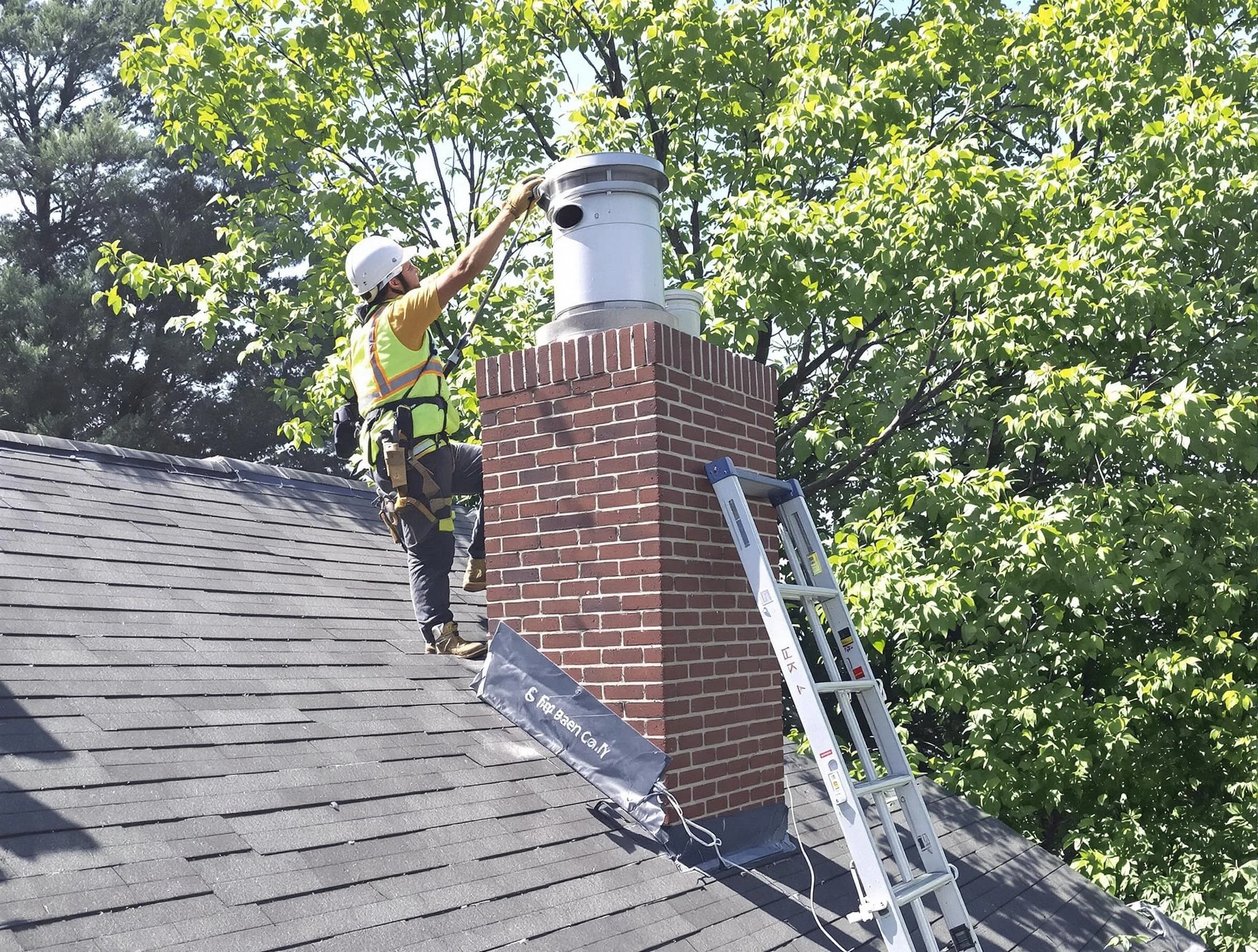 Chimney liner inspection by Conley Chimney Sweep in Conley, GA