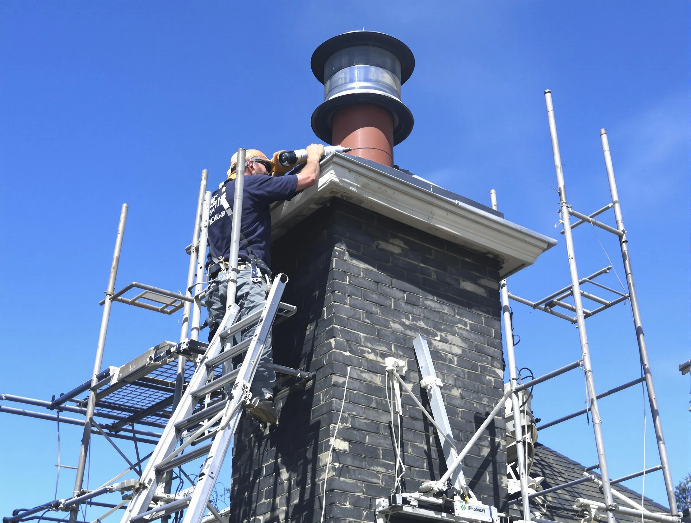 Sturdy chimney crown finished by Conley Chimney Sweep in Conley, GA