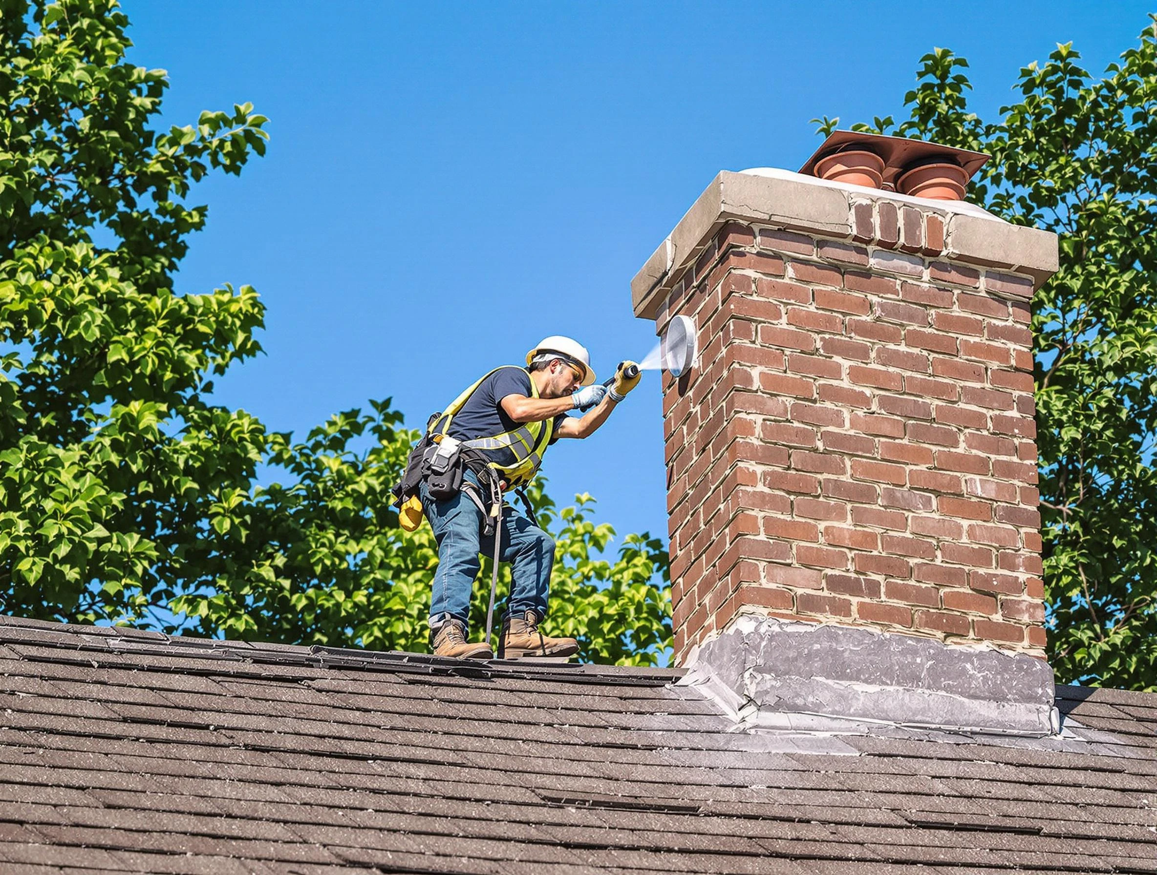 Conley Chimney Sweep performing an inspection with advanced tools in Conley, GA